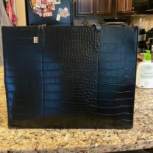 Perfect condition beis large work tote - Black Croc